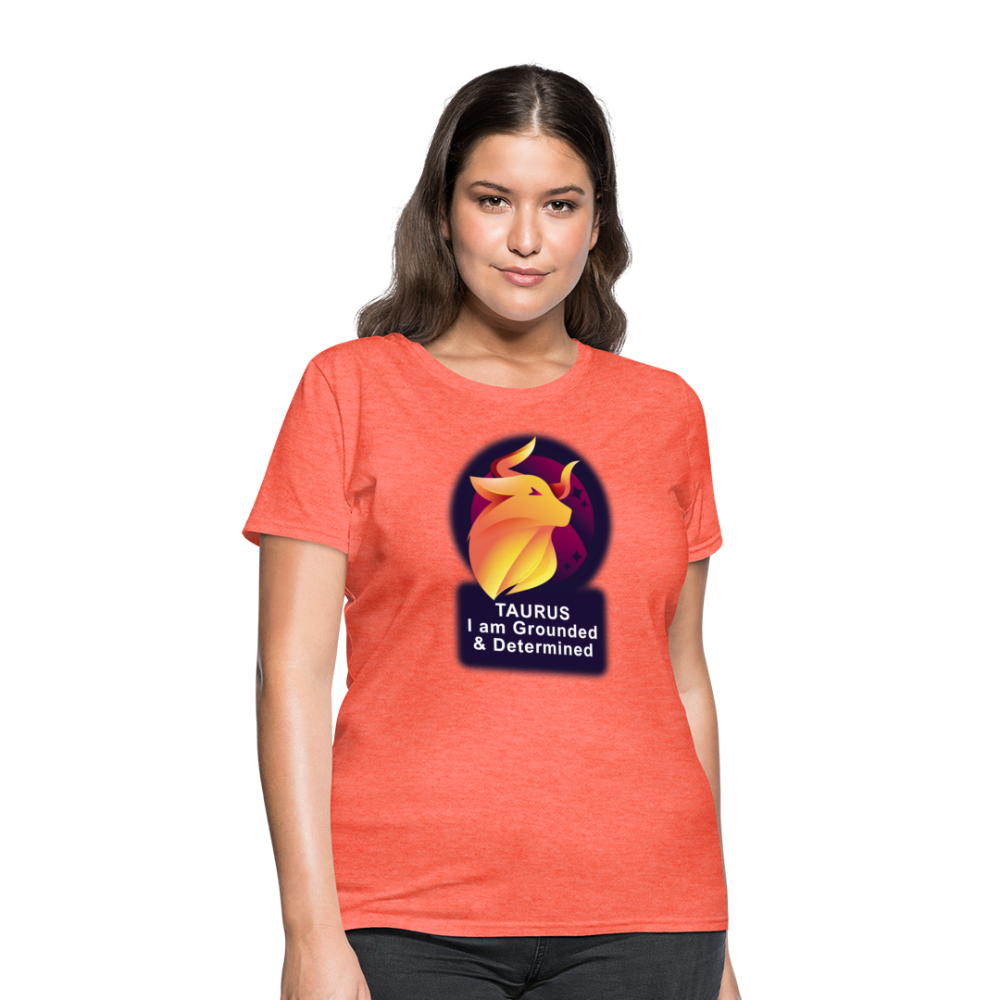 Women's Glow Taurus T-Shirt - heather coral