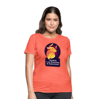 Thumbnail for Women's Glow Taurus T-Shirt - heather coral