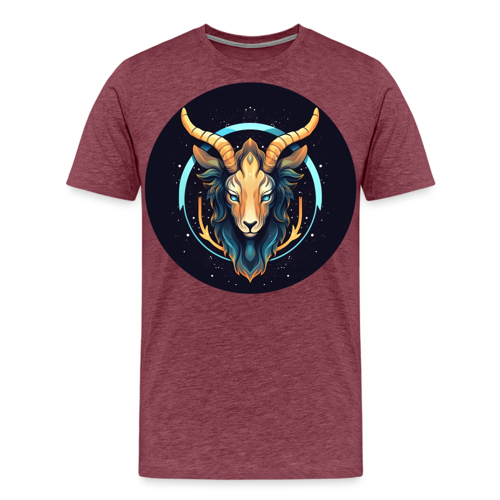 Men's Mystic Capricorn Premium T-Shirt - heather burgundy