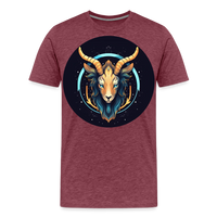 Thumbnail for Men's Mystic Capricorn Premium T-Shirt - heather burgundy