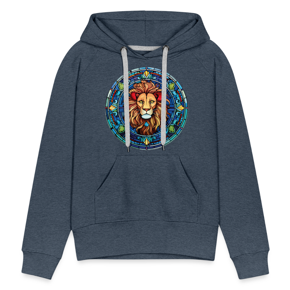 Women’s Mosaic Leo Premium Hoodie - heather denim