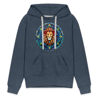 Thumbnail for Women’s Mosaic Leo Premium Hoodie - heather denim