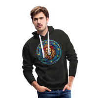 Thumbnail for Men’s Mosaic Leo Premium Hoodie - charcoal grey