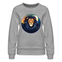 Thumbnail for Women’s Mystic Leo Premium Sweatshirt - heather grey