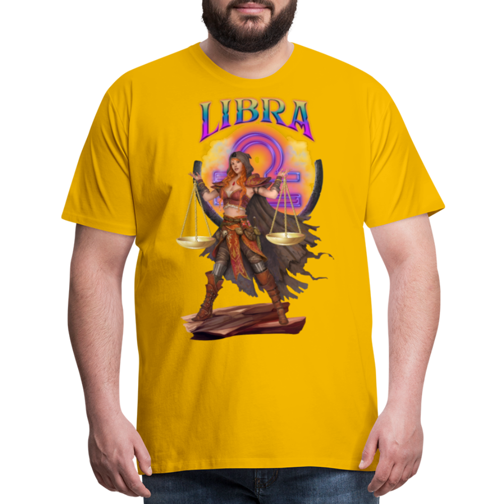 Men's Astral Libra Premium T-Shirt - sun yellow