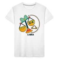 Thumbnail for Kid’s Cartoony Libra Premium Organic T-Shirt - white