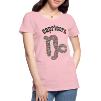 Thumbnail for Women's Power Words Capricorn Premium T-Shirt - pink