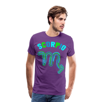 Thumbnail for Men's Power Words Scorpio Premium T-Shirt - purple