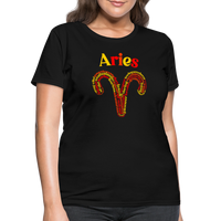 Thumbnail for Women's Power Words Aries T-Shirt - black