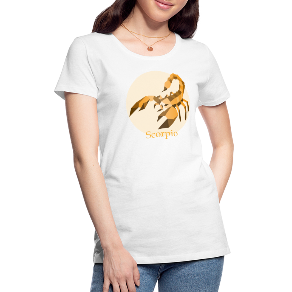 Women’s Mosaic Scorpio Premium T-Shirt - white