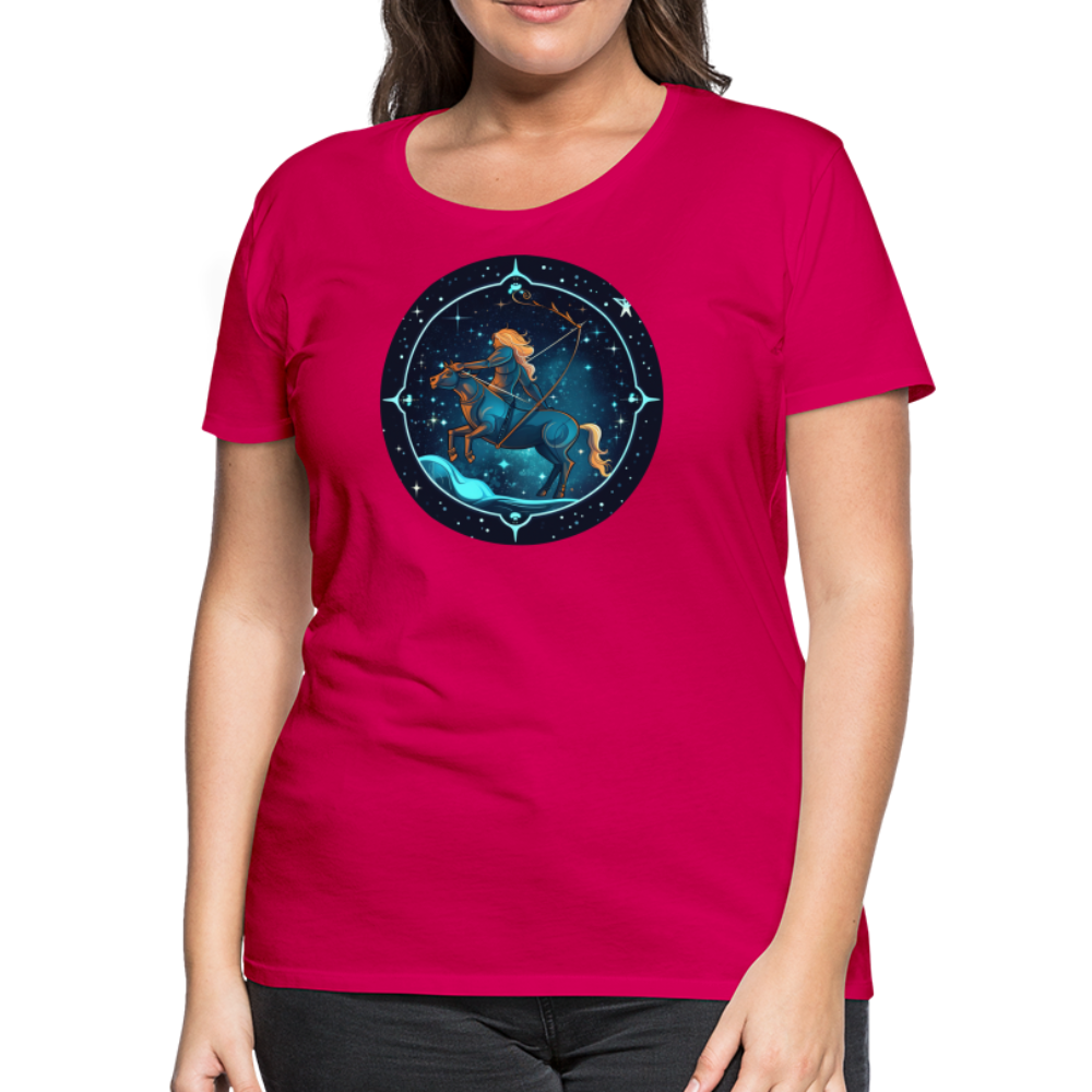 Women’s Magic Sagittarius Premium T-Shirt - dark pink