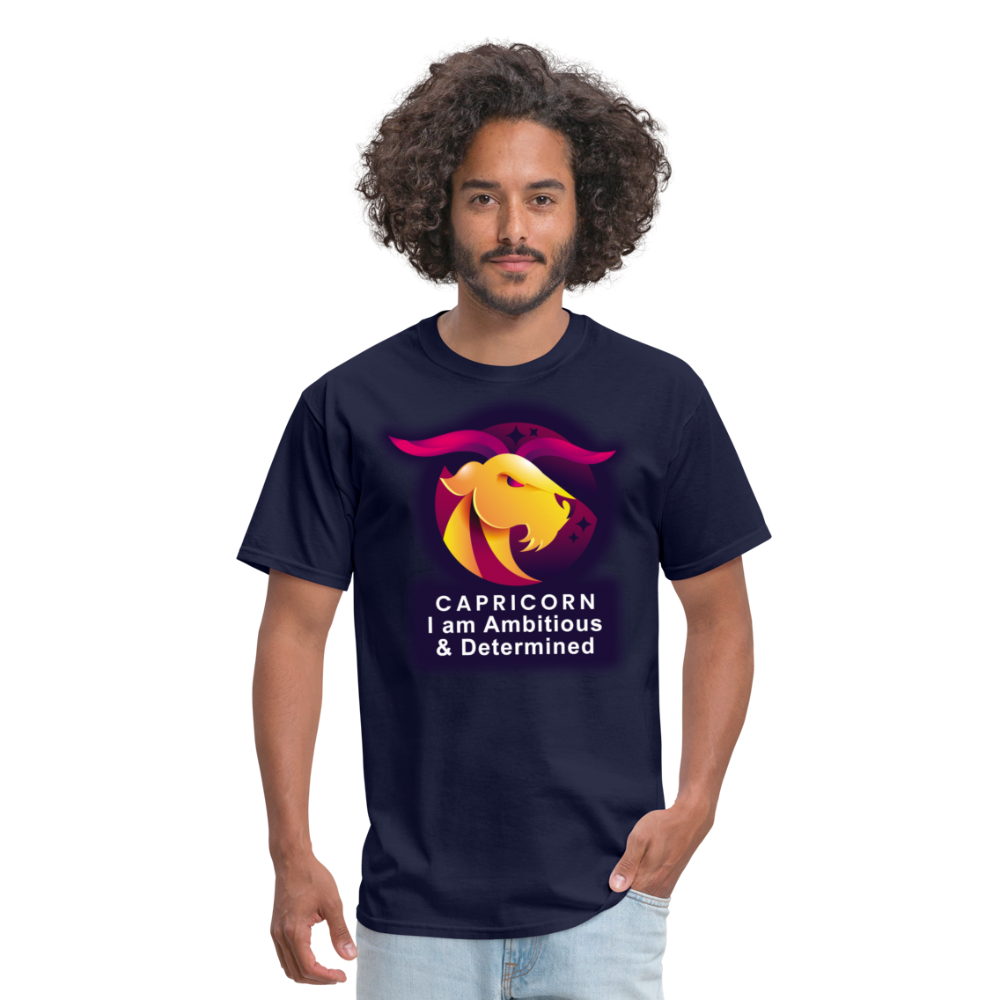 Men's Glow Capricorn Classic T-Shirt - navy