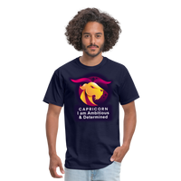 Thumbnail for Men's Glow Capricorn Classic T-Shirt - navy