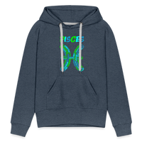 Thumbnail for Women's Power Words Pisces Premium Hoodie - heather denim