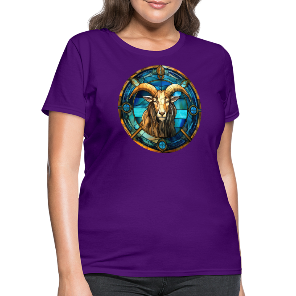 Women's Mosaic Capricorn T-Shirt - purple