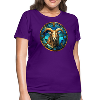 Thumbnail for Women's Mosaic Capricorn T-Shirt - purple