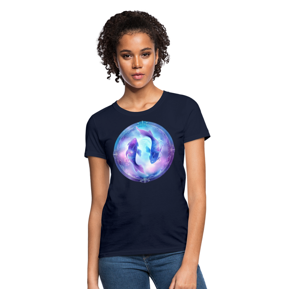 Women's Classic Pisces T-Shirt - navy