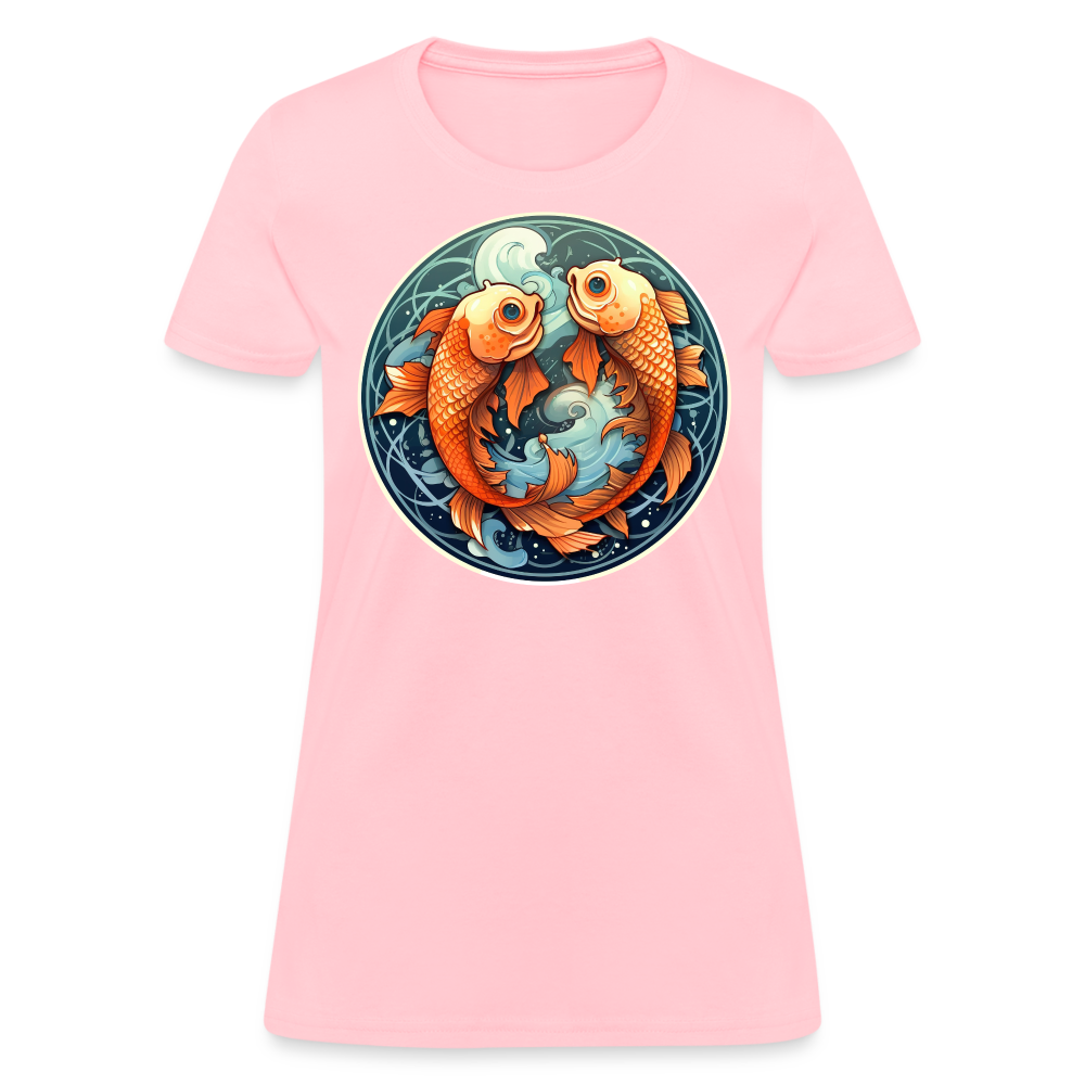 Women's Symbol Pisces T-Shirt - pink