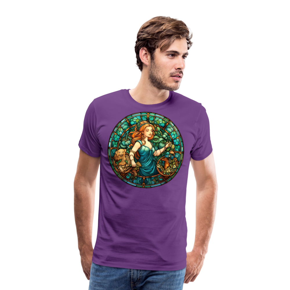 Men's Mosaic Virgo Premium T-Shirt - purple