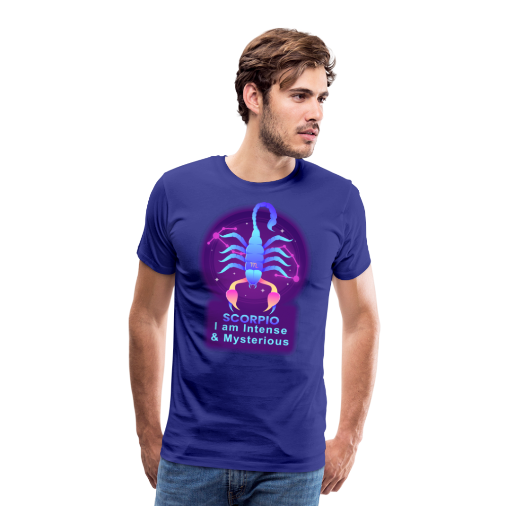 Men's Neon Scorpio Premium T-Shirt - royal blue