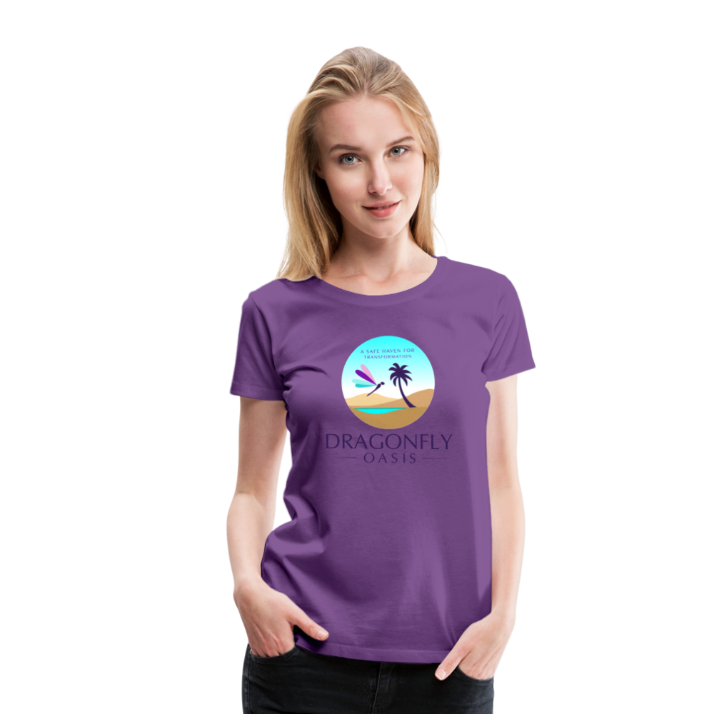 Women's Dragonfly Oasis V.1 Premium T-Shirt - purple