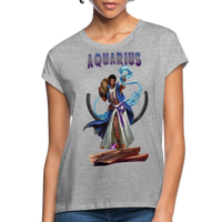 Thumbnail for Women's Aquarius Relaxed Fit T-Shirt - heather gray