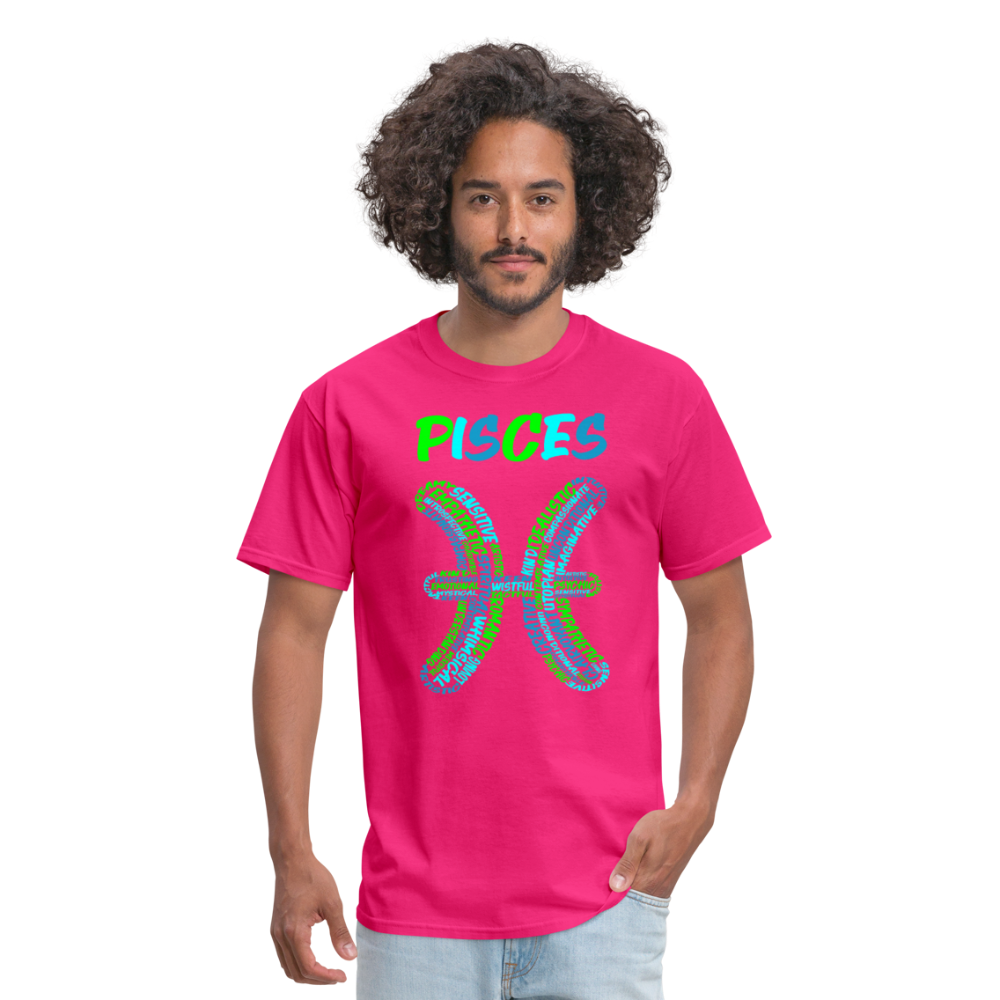 Men's Power Words Pisces Classic T-Shirt - fuchsia