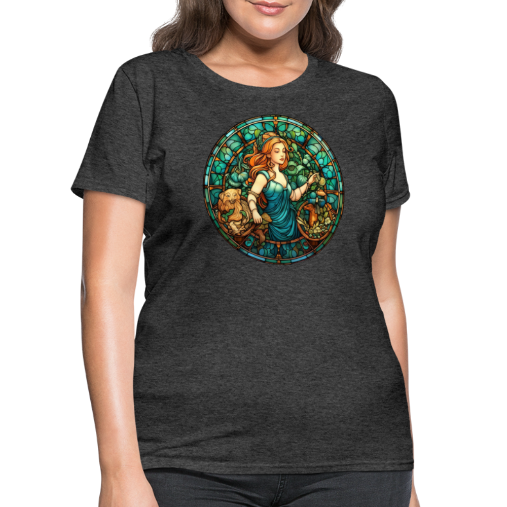 Women's Mosaic Virgo T-Shirt - heather black