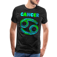 Thumbnail for Men's Power Words Cancer Premium T-Shirt - charcoal grey