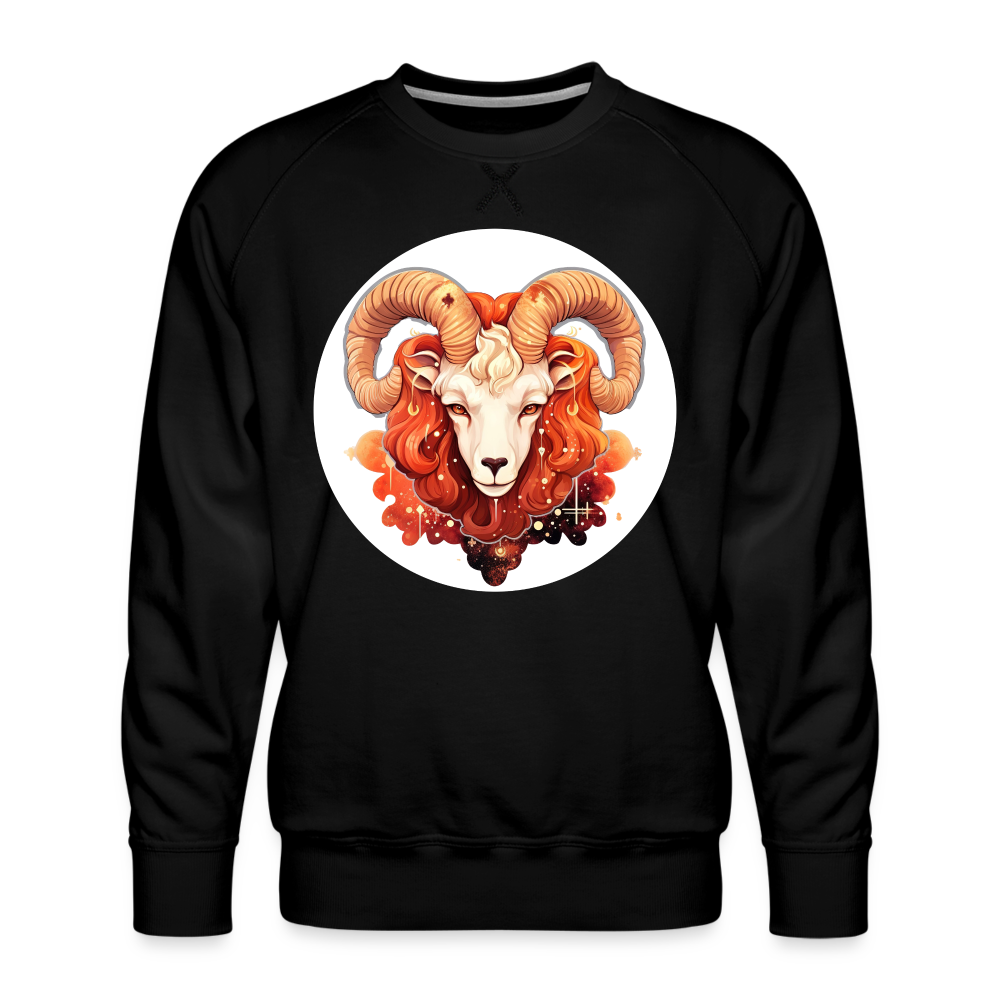 Men’s Symbol Aries Premium Sweatshirt - black