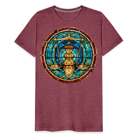 Thumbnail for Men's Mosaic Libra Premium T-Shirt - heather burgundy