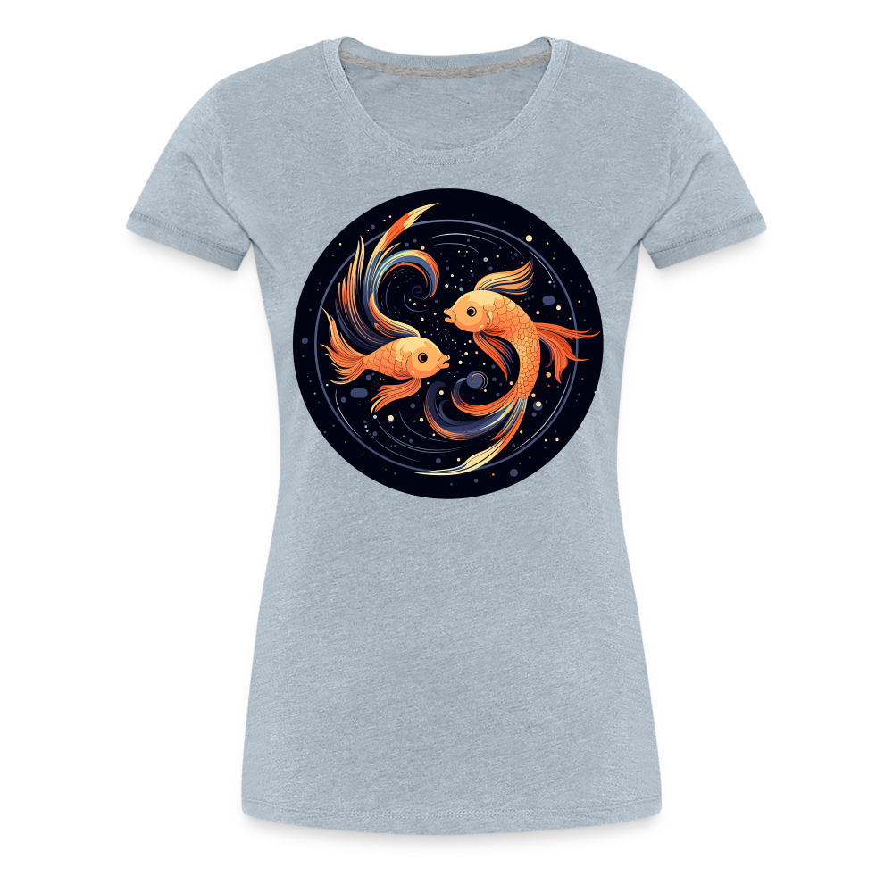 Women’s Mystic Pisces Premium T-Shirt - heather ice blue