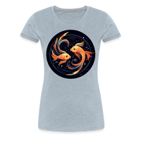 Thumbnail for Women’s Mystic Pisces Premium T-Shirt - heather ice blue