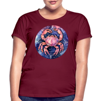 Thumbnail for Women's Mythical Cancer Relaxed Fit T-Shirt - burgundy