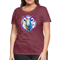 Thumbnail for Women’s Mythical Aries Premium T-Shirt - heather burgundy