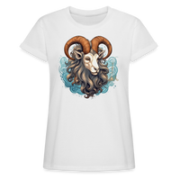 Thumbnail for Women's Symbol Capricorn Relaxed Fit T-Shirt - white