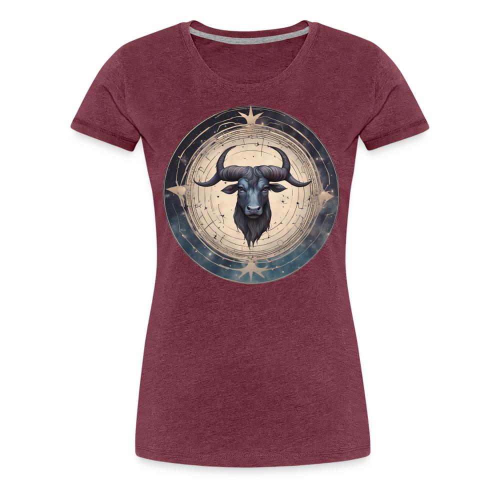 Women’s Mythical Taurus Premium T-Shirt - heather burgundy