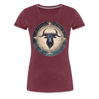 Thumbnail for Women’s Mythical Taurus Premium T-Shirt - heather burgundy