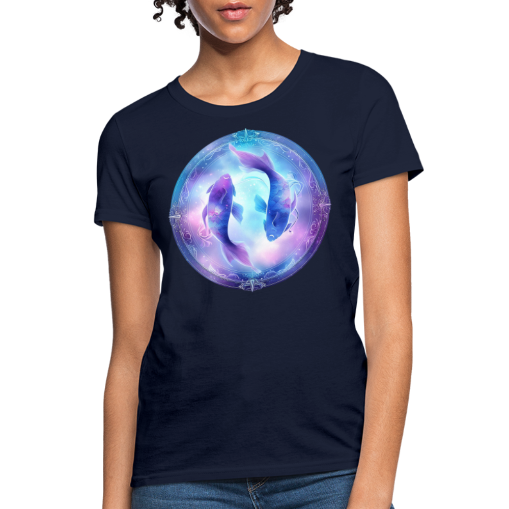 Women's Classic Pisces T-Shirt - navy