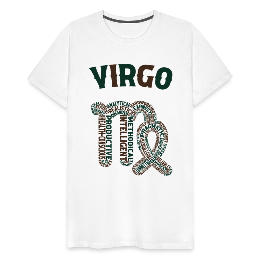 Men's Power Words Virgo Premium T-Shirt - white