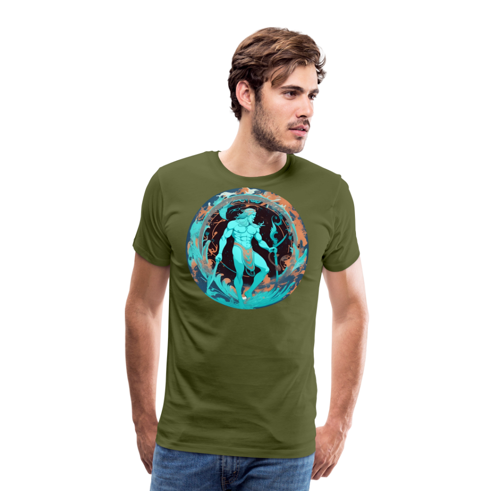 Men's Mythical Aquarius Premium T-Shirt - olive green