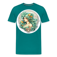 Thumbnail for Men's Symbol Virgo Premium T-Shirt - teal