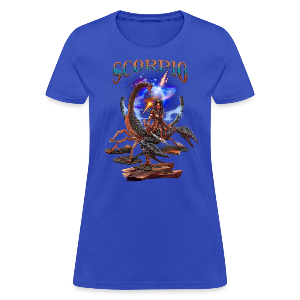 Women's Astral Scorpio T-Shirt - royal blue