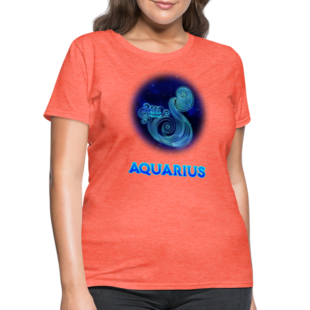 Women's Stellar Aquarius T-Shirt - heather coral