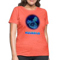 Thumbnail for Women's Stellar Aquarius T-Shirt - heather coral