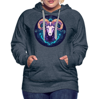 Thumbnail for Women’s Magic Capricorn Premium Hoodie - heather denim