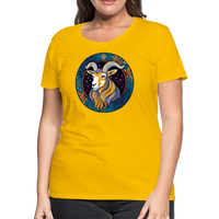 Thumbnail for Women’s Mythical Capricorn Premium T-Shirt - sun yellow