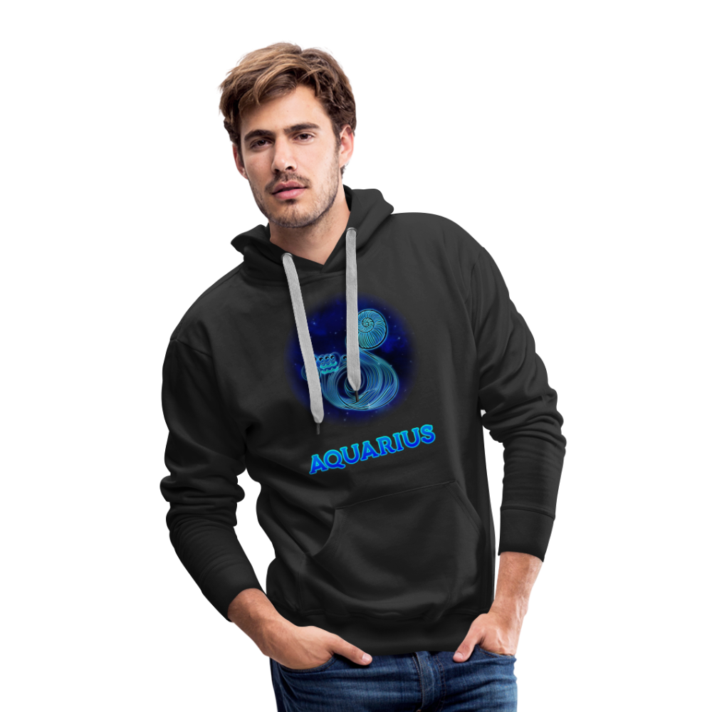 Men’s Aquarius Premium Hoodie - black