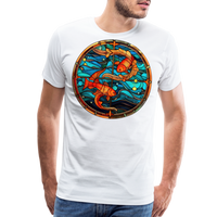 Thumbnail for Men's Mosaic Pisces Premium T-Shirt - white