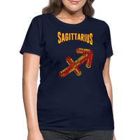 Thumbnail for Women's Power Words Sagittarius T-Shirt - navy